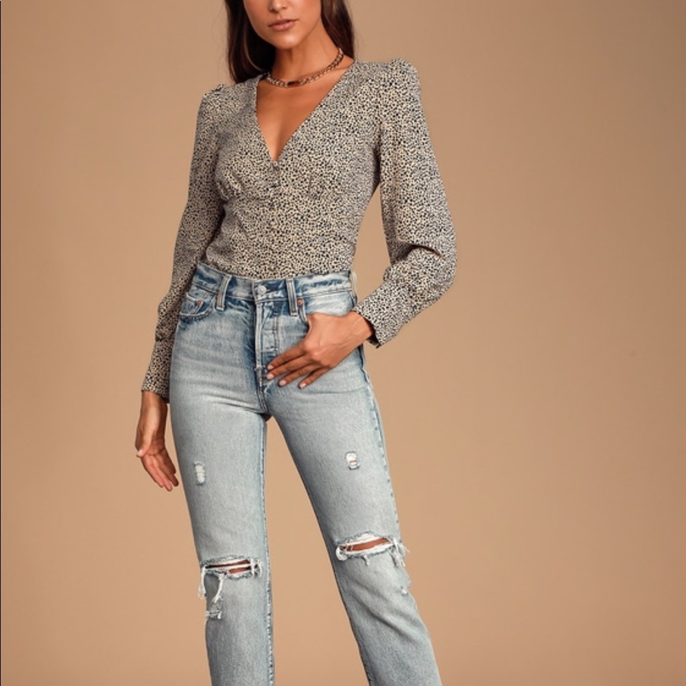 Lulus leopard print top